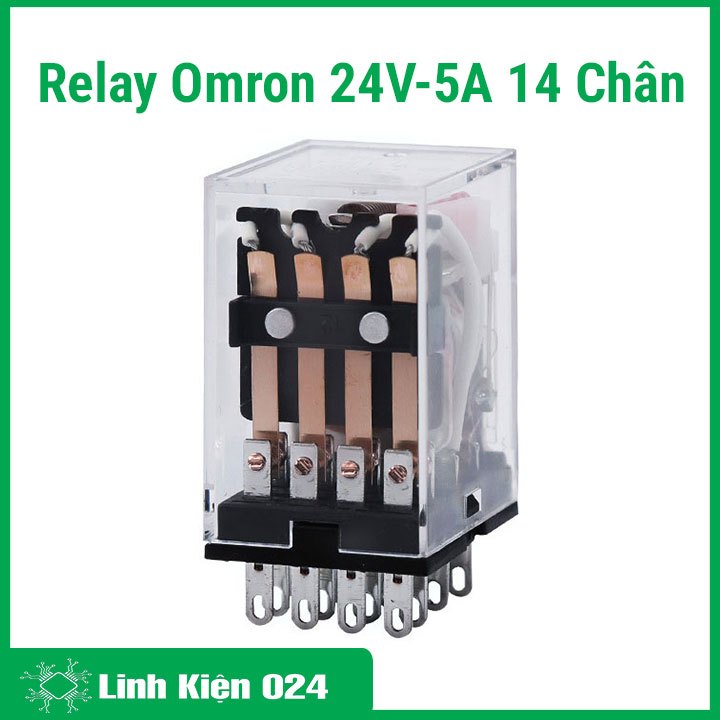 Relay Omron 24V-5A 14 Chân