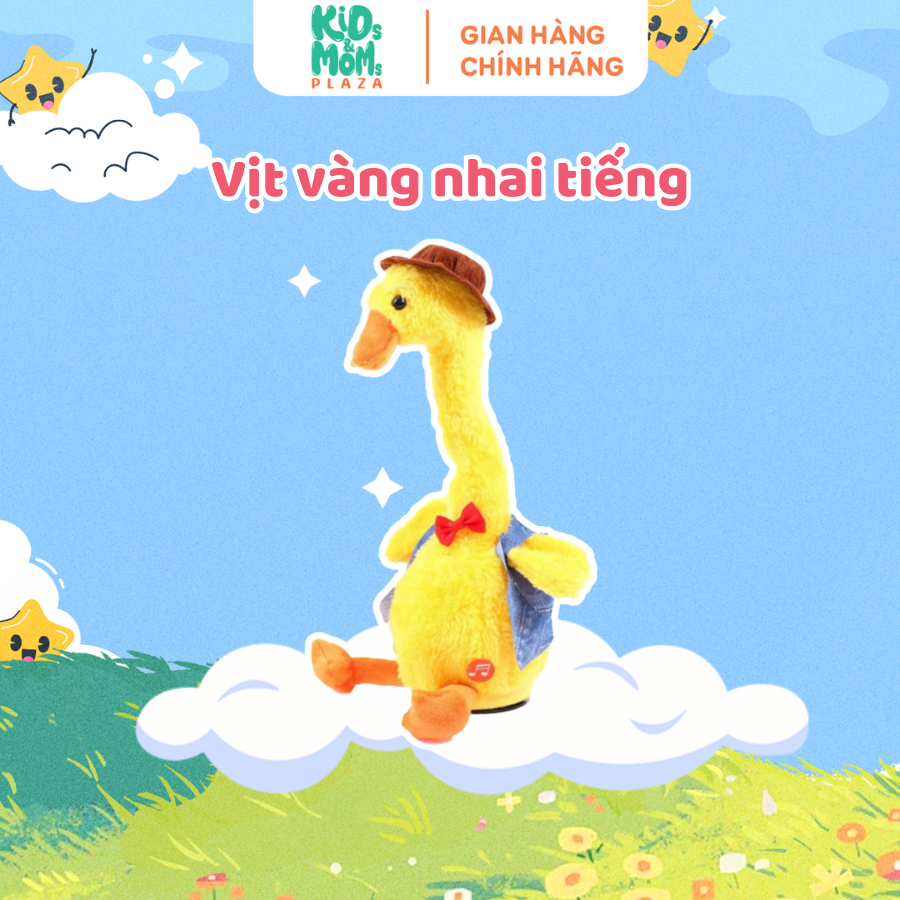 [QUÀ TẶNG] Vịt nhại giọng, phát nhạc siêu cute - Kids & Moms Plaza