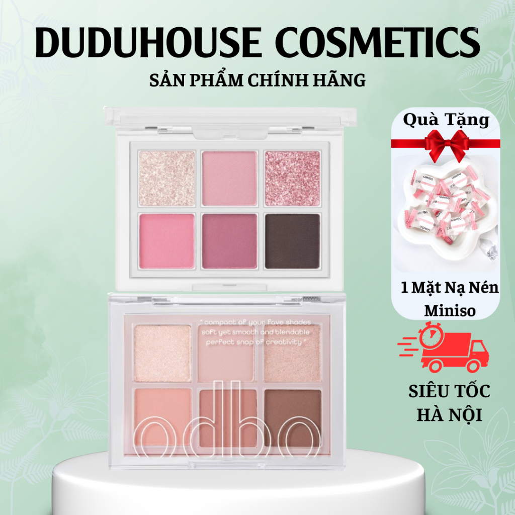 Bảng Phấn Mắt 6 Ô Odbo Signature Eyeshadow Palette OD276 Duduhouse