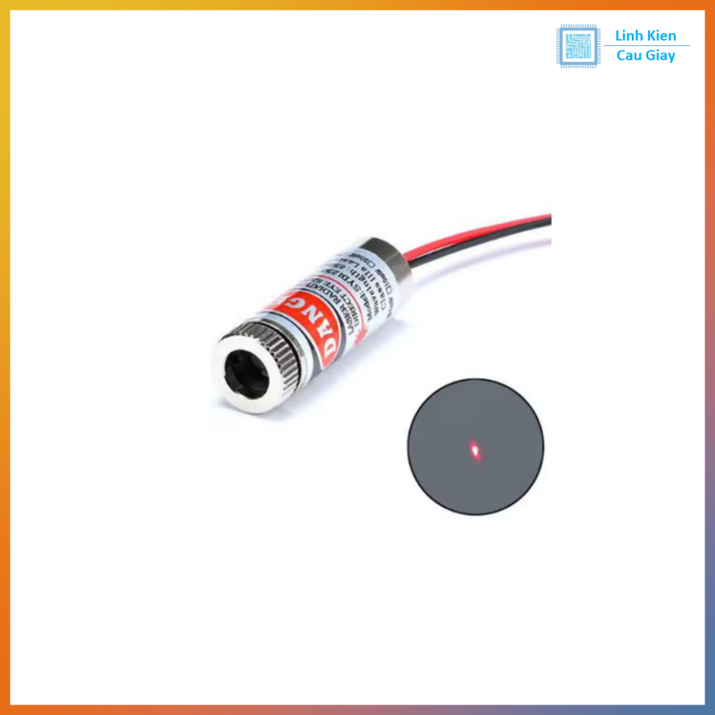 Đầu phát laser 5mW màu đỏ Hội tụ
