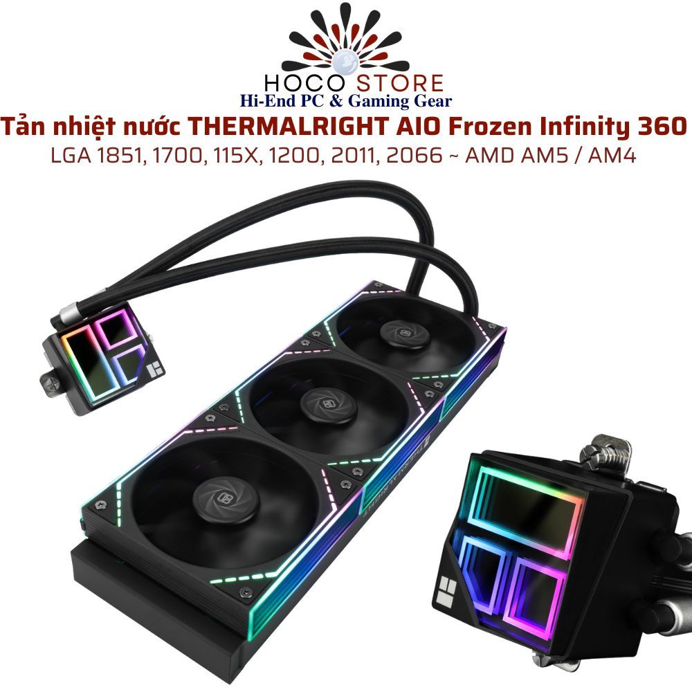 Tản Nhiệt Nước THERMALRIGHT Frozen Infinity 360 ARGB SK 1851/1700/115X/1200/2011/2066 /AM5 / AM4