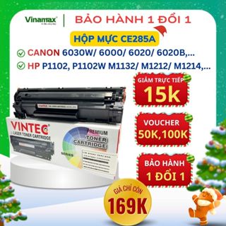  Hộp mực CE285A   85A – dùng cho Canon LBP 6030   6000 & HP P1102   P1102W   M1132 – in rõ nét sẵn mực có lổ nạp mực. 