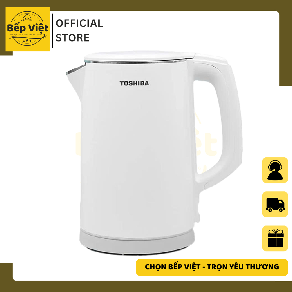Bình đun siêu tốc Toshiba 1.5 lít KT-15DS1NV/1.5 lít KT-15DS1PV - Hàng chính hãng - Bảo hành 12 thán