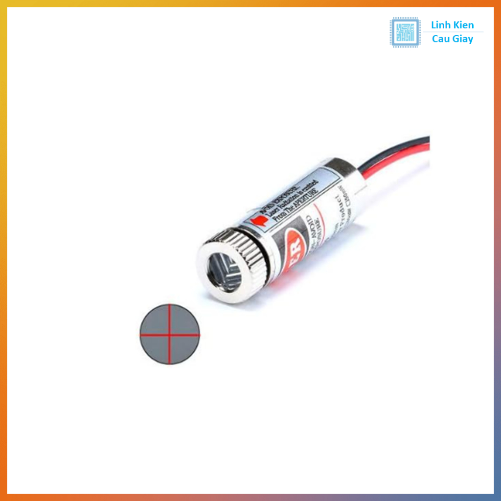 Đầu phát laser 5mW Dấu Cộng màu đỏ