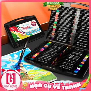  Bút Màu Acrylic Marker 12 24 36 48 60 80 Màu Đầu Brush Vẽ Lên Mọi Chất Liệu Không Lem  Gia Hưng  