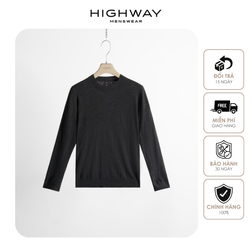 Áo len nam vải tổng hợp mỏng mịn Highway (Menswear) Kami