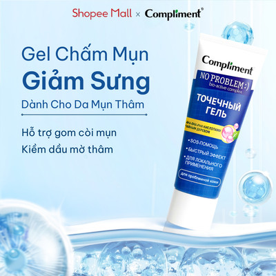Gel Chấm Mụn Compliment Gom Cồi Nhanh, Giảm Sưng Đỏ, Kiềm Dầu Mờ Thâm Dành Cho Da Mụn 25ml