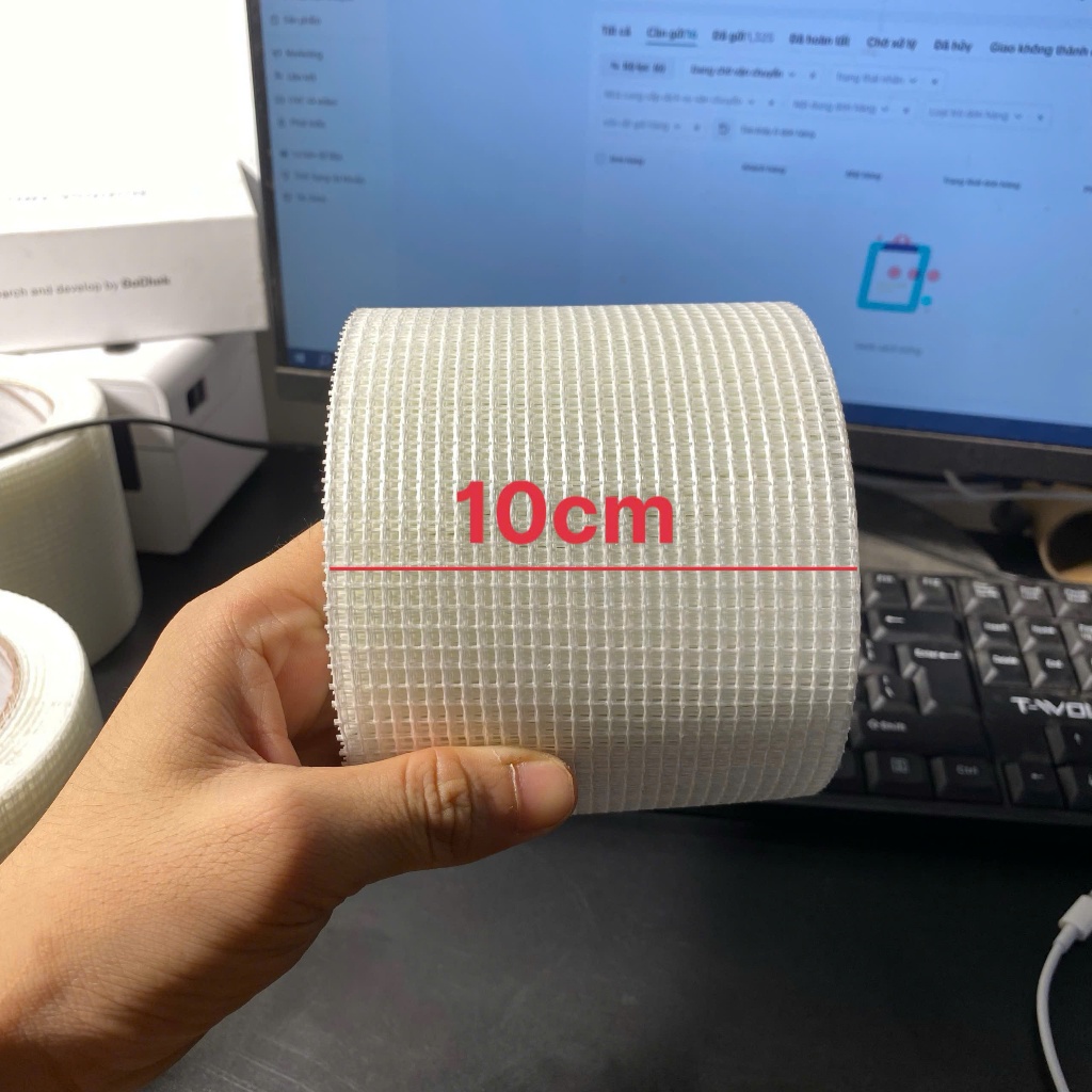 Lưới Dán Chậu Lan, Lưới Thạch Cao,  (Dài 50m)