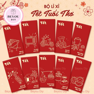  Set 10 20 40 60 Bao Lì Xì Tết 2026 Lì Xì Tết Tuổi Thơ Bao Lì Xì Đỏ Truyền Thống May Mắn Đầu Năm 