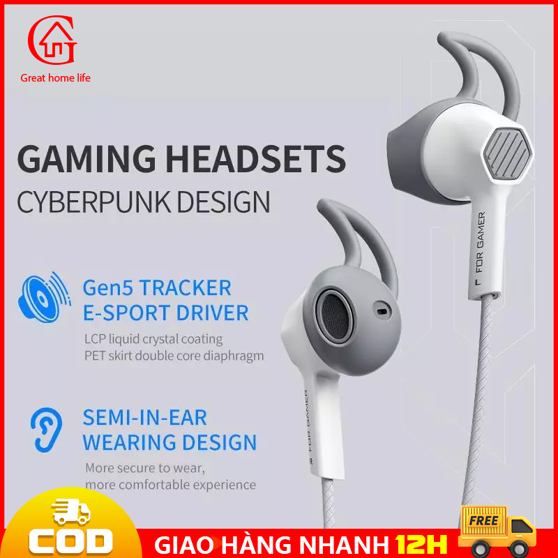 【🔥COD/12H】Tai nghe chơi game Plextone G27 trang bị màn loa kép, dây chống đứt & chống rối