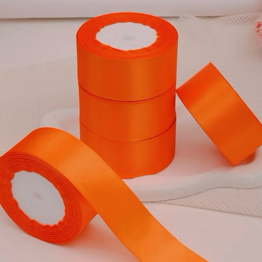 (Giá Tốt) 1 Cuộn Dây Ribbon Lụa Bản 1cm/2cm/3cm/4cm Dài 20 mét (Đủ Màu)