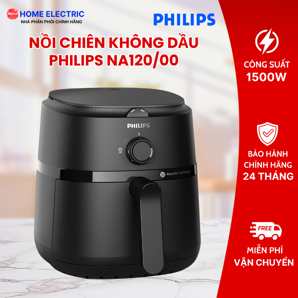 Nồi chiên không dầu Philips NA120/00 4.2 Lít