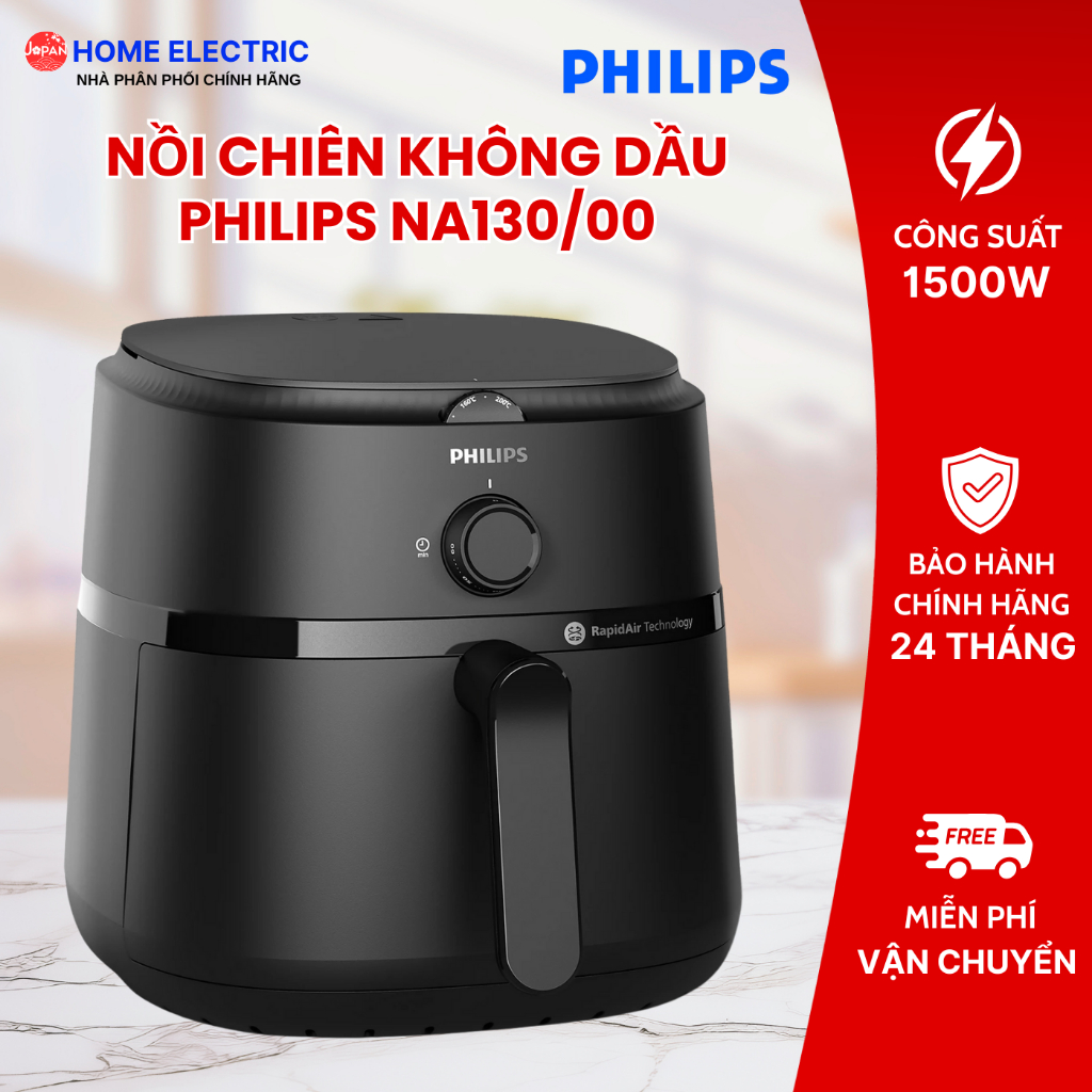 Nồi chiên không dầu Philips NA130/00 6.2 Lít