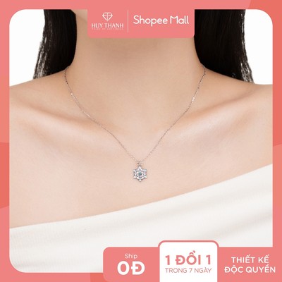 RABBIT TALES - Dây chuyền Vàng 10K Đá Màu Santa Gift DCBZ052 Huy Thanh Jewelry