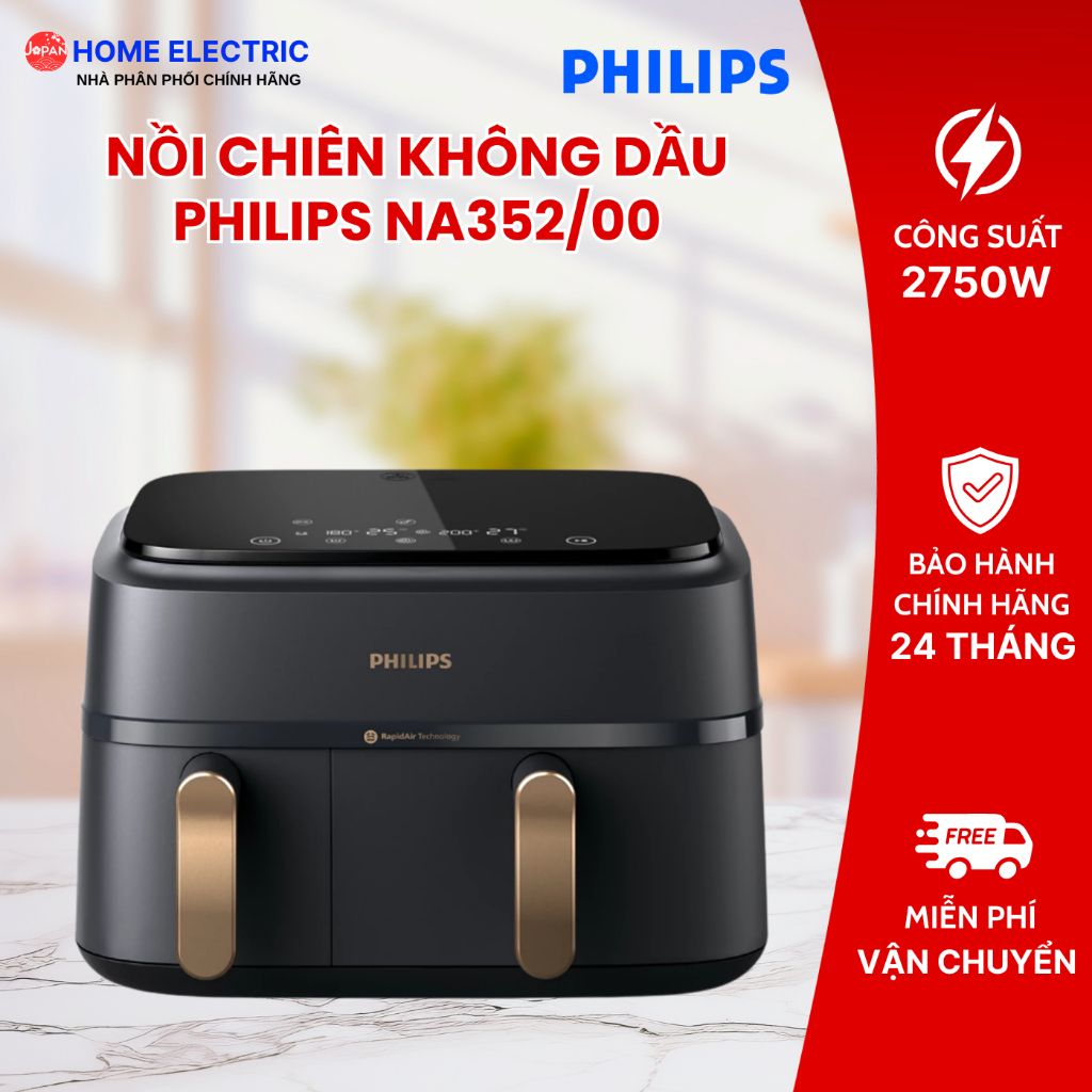 Nồi chiên không dầu Philips NA352/00 9 Lít