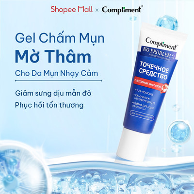 Gel Chấm Mụn Compliment Succinic Acid Giảm Sưng Đỏ, Ngừa Mụn Ẩn, Dịu Nhẹ Da Mụn Nhạy Cảm 25ml