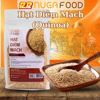 Hạt quinoa diêm mạch NUGAFOOD diêm mạch trắng nhập khẩu Peru dùng ăn dặm cho bé nấu cháo  500g  