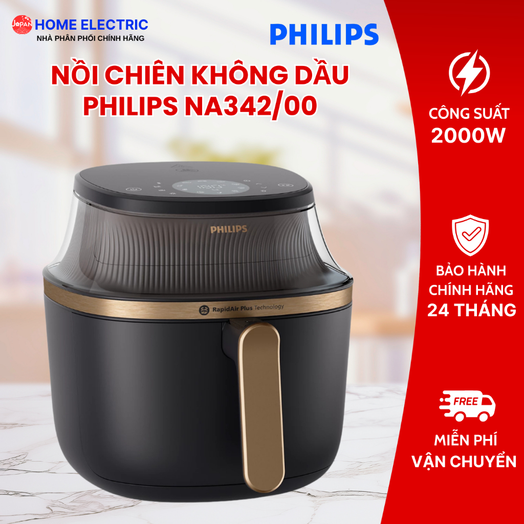 Nồi chiên không dầu Philips NA342/00 7.2 Lít