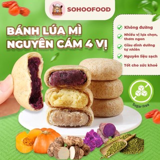   1KG  Bánh Lúa Mì Nguyên Cám Sohoofood nhiều vị thơm ngon Healthy không đường hợp người Eatclean Nguyên liệu an toàn 