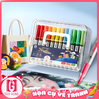  Hộp Bút Màu Acrylic Đầu Brush Cao Cấp 12 24 36 48 60 84 Màu - Màu Acrylic Tươi Sáng Đa Dạng Cao Cấp 