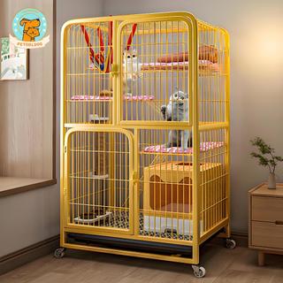 😺Chuồng Mèo 2 3 4Tầng Lồng Mèo 2 Tầng Đa Năn Biệt Thự Mèo Có Bánh Xe chuồng chó nhà cho mèo Tặng khay 