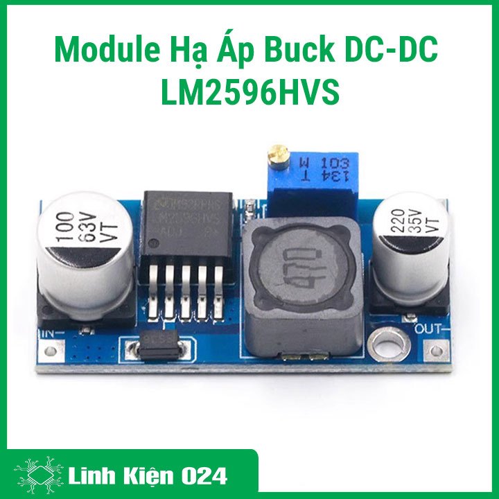 Module Hạ Áp Buck DC-DC LM2596HVS IN 5-40V 3A