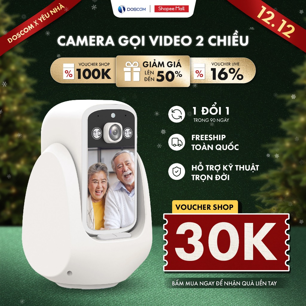 Camera gọi videos 2 chiều DA8.1, Tích hợp màn hình trực tuyến dễ sử dụng cho người già và trẻ nhỏ