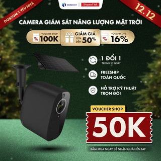  Camera mini 4G DOSCOM DA6 sử dụng năng lượng mặt trời pin 30 ngày giám sát an ninh  tặng sim 