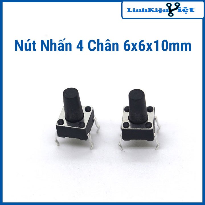 Nút Nhấn 4 Chân 6x6x10mm