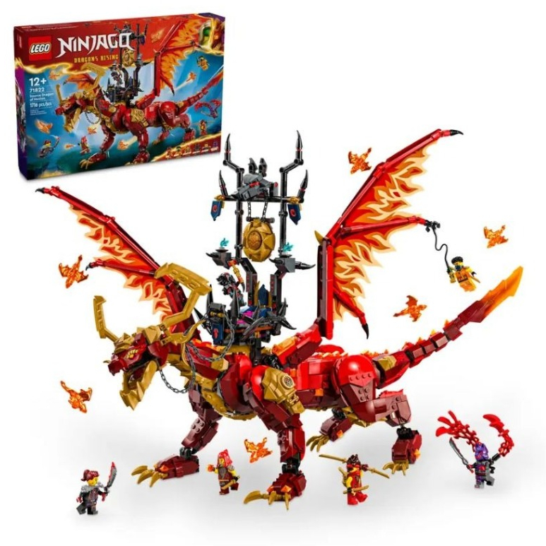 71822 Iego Ninjago Dragons Rising 2 Source Dragon of Motion-Rồng Lửa Bóng Đêm Của Kai