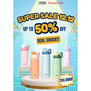  Bình giữ nhiệt TYESO INOX 304 cách nhiệt chân không giữ lạnh và nóng 01-01008 01009 01010 