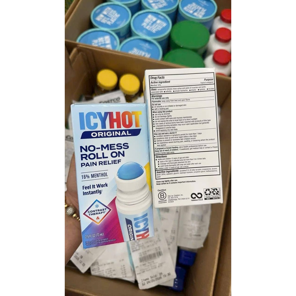 Dầu nóng dạng lăn Icy Hot ORIGINAL Của Mỹ