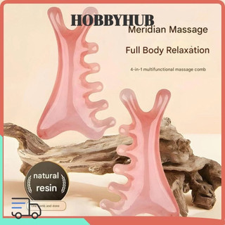  Lược kinh tuyến đầu HOBBYHUB Lược Massage đa chức năng 4 trong 1 Đầu cạo cơ mặt Kéo cơ mặt Dụng cụ mát xa mặt 