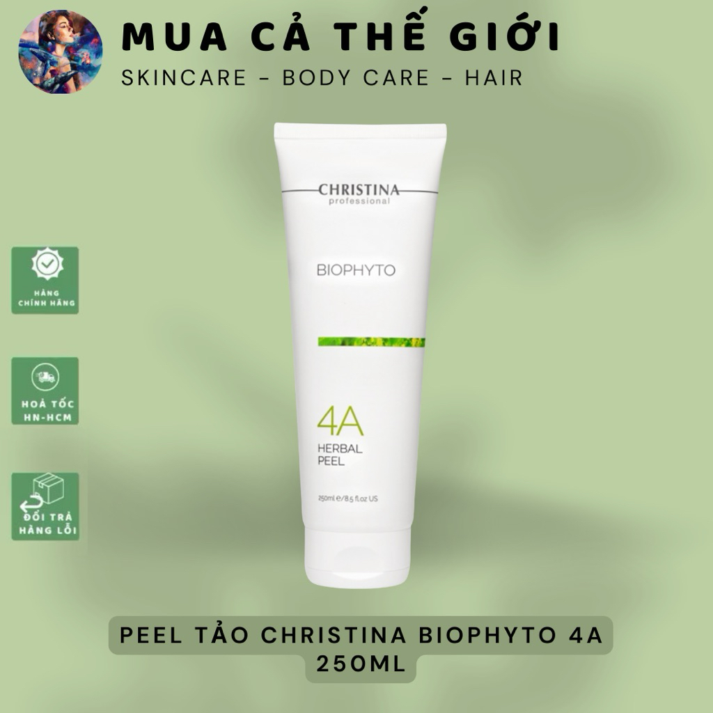 Mask Christina Biophyto 4A Herbal Peel Tẩy Da Chết, Loại Bỏ Mụn Cám, Mụn Đầu Đen