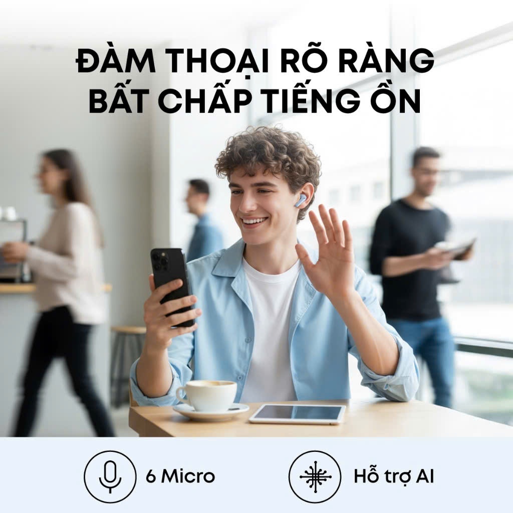 [ BH 18th ] Tai nghe true wireless Chính hãng Anker Soundcore R60i NC | Hires Audio | ANC 52dB | BigBuy360 - bigbuy360.vn
