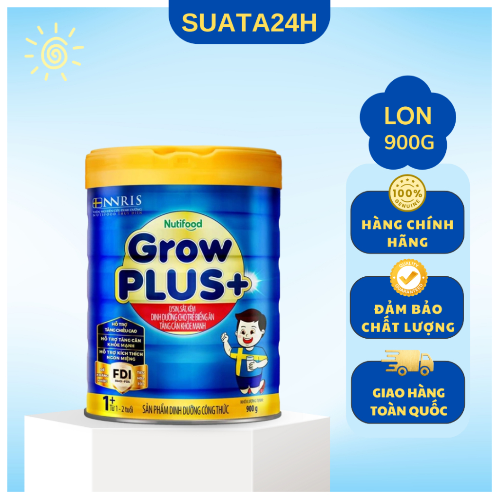 Sữa bột Nutifood Growplus Xanh 1+/2+ 800g_1.5kg