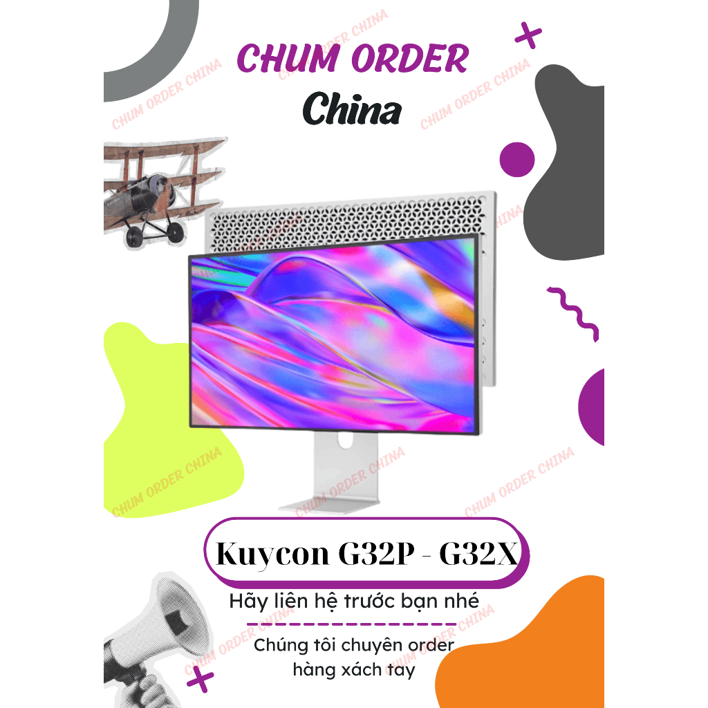 [ Liên hệ trước ] Màn hình KUYCON G32P , G32X Ultra HD, Máy tính 32 inch 6K