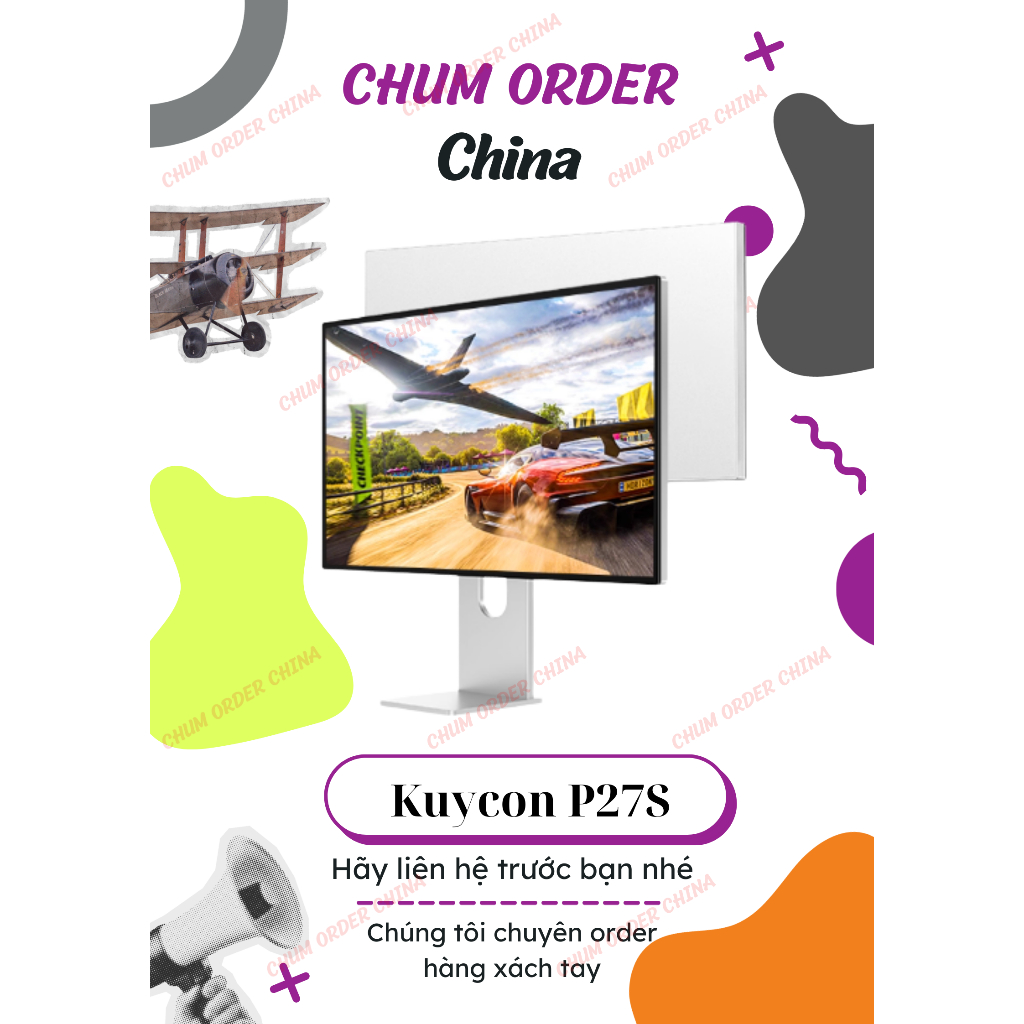 Màn hình Kuycon P27S  27 in / 2K HD  320Hz