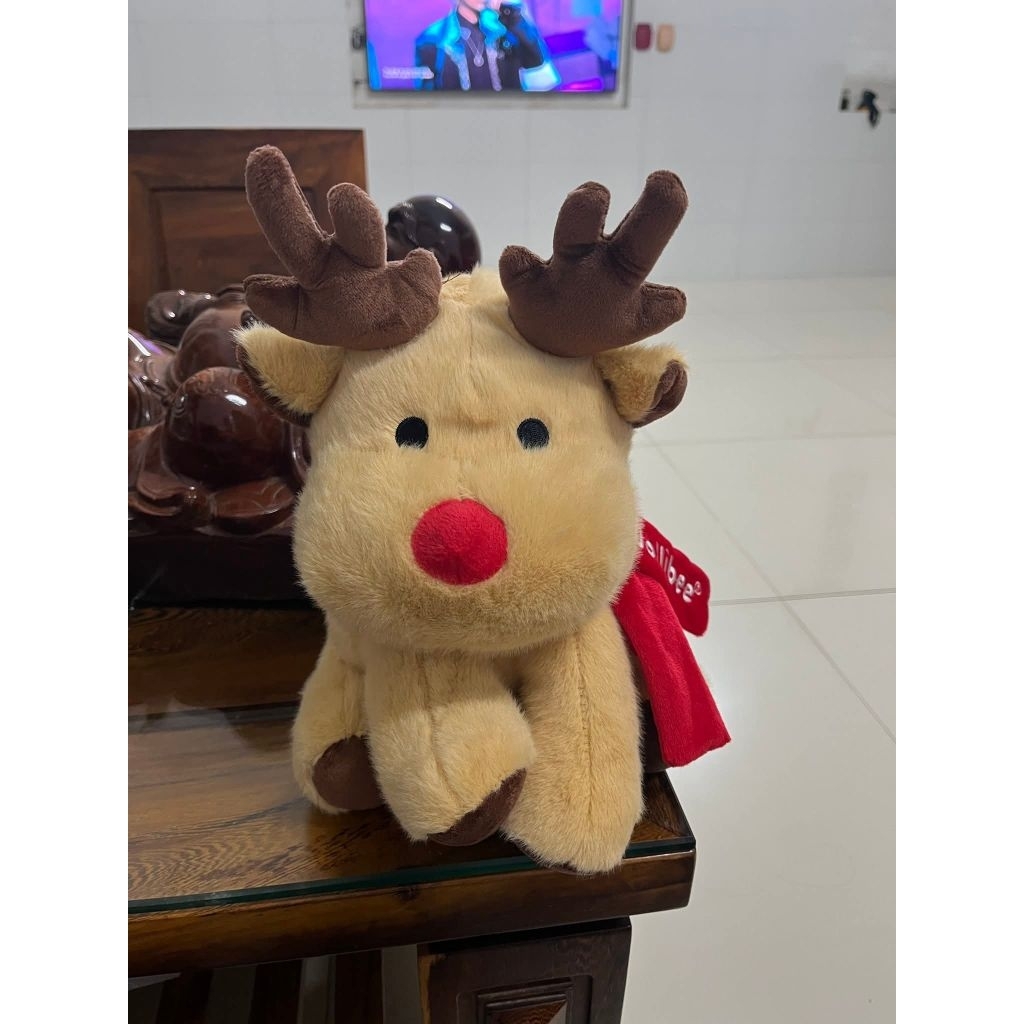 Gấu bông tuần lộc quà tặng jollibee 2025