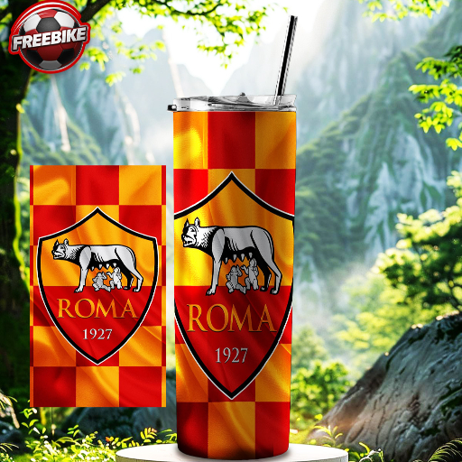 LY GIỮ NHIỆT CAO CẤP IN HÌNH LOGO AS ROMA