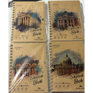 SỔ VẼ SKETCH BOOK SAKURA 30 TỜ(A6/A5/A4/A3)- Bìa ngẫu nhiên