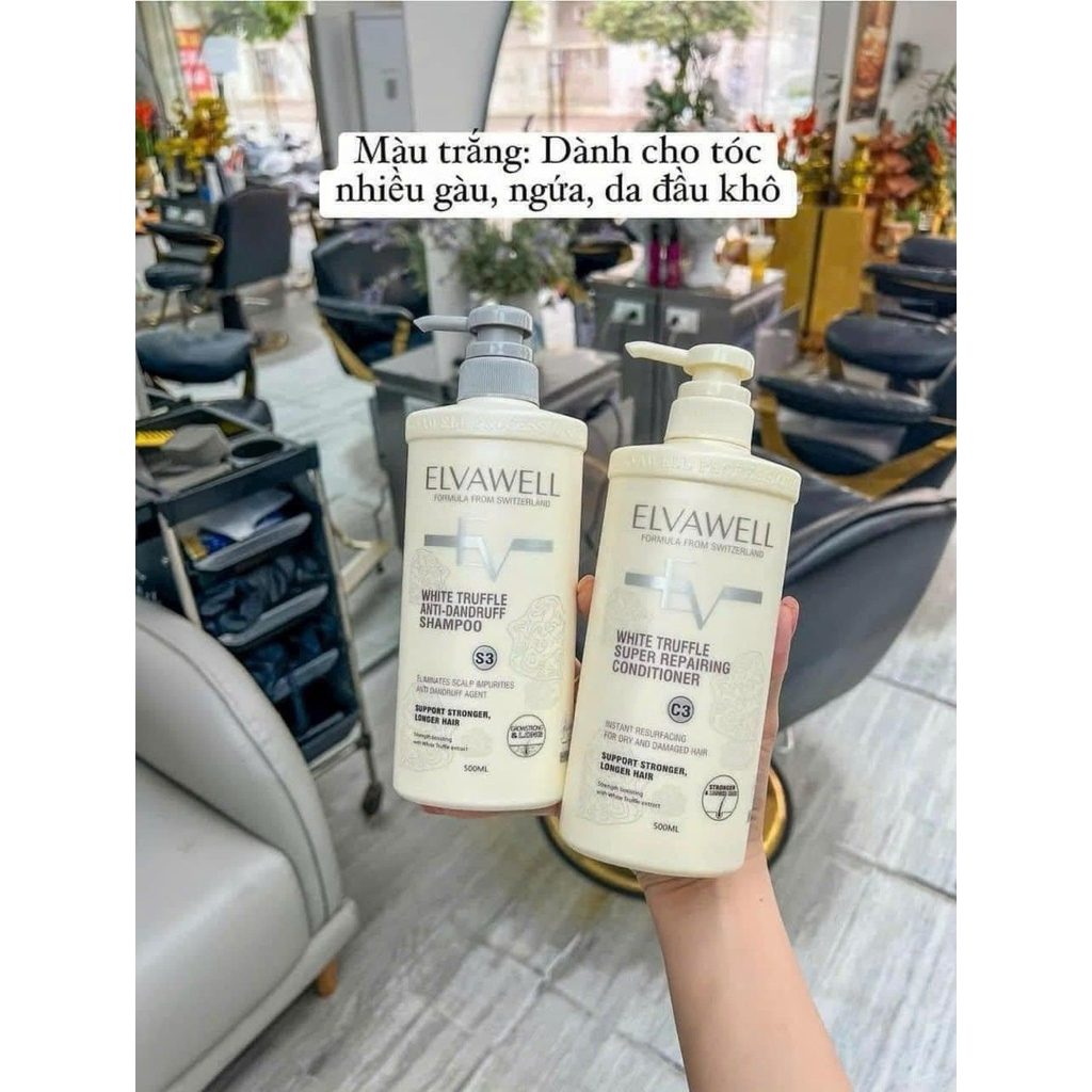 Dầu gội dưỡng tóc nấm Truffle Elvawell