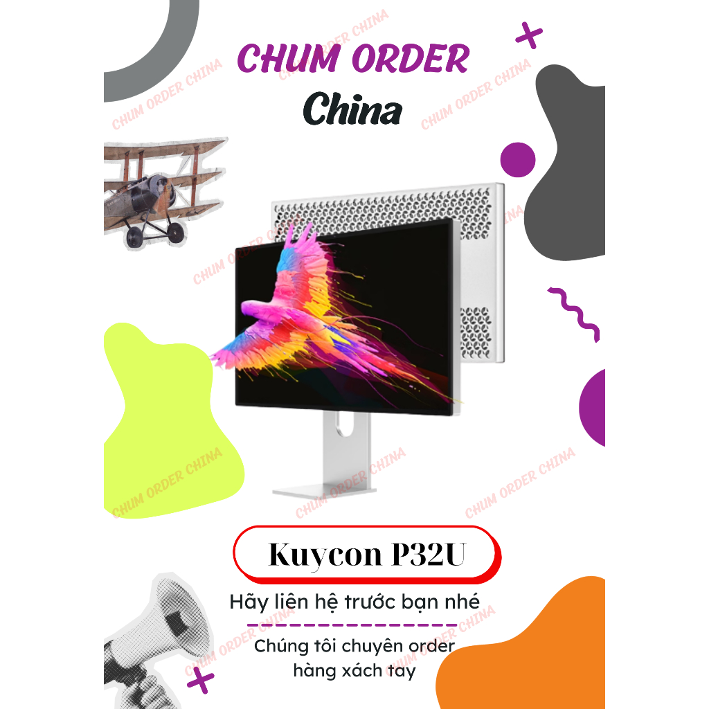 [ Bảo hành 3 năm ] MÀN HÌNH GƯƠNG FULL NHÔM KUYCON 32” 4K P32U