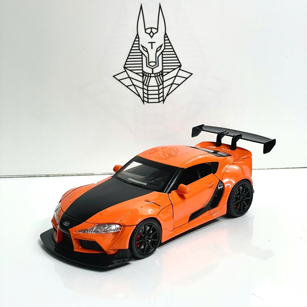 Mô Hình Xe Ôtô Kim Loại 1/24 Siêu Xe TOYOTA SUPRA MK5 Dùng Để Trưng Bày Bàn Làm Việc