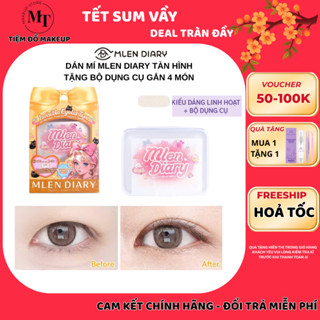   TẶNG BỘ DỤNG CỤ  Miếng Dán Kích Mí Tàng Hình MLEN DIARY Không Lộ Cả Khi Không Makeup 