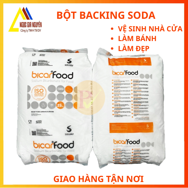 (1kg) Baking soda, NaHCO3, Xuất xứ Ý/Thái Lan.