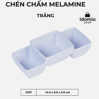 Chén Nước Chấm 3 Ngăn Nhựa Melamine Cao Cấp