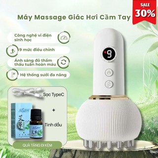 Máy Massage Cầm Tay - Chườm Nóng, Lược Điện Cạo Gió, Massage, Châm Cứu Vi Điện Máy cạo gió điện