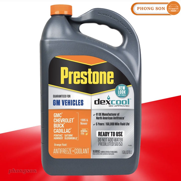 Nước làm mát động cơ Prestone DexCool - can 3.78 lít