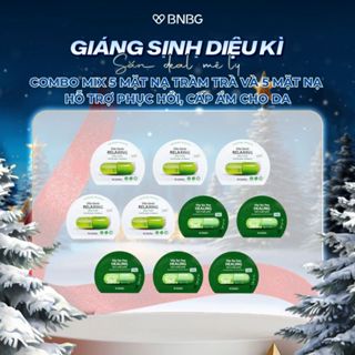   KOL  Combo Mix BNBG Mặt Nạ Tràm Trà và Mặt Nạ Relaxing Hỗ Trợ Làm Dịu Phục HồI Da 30mlx10  5 Tràm Trà và 5 Xanh Lá  